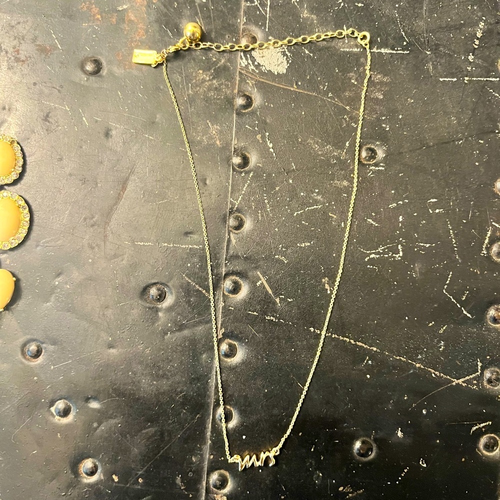 Kate Spade “mrs” necklace